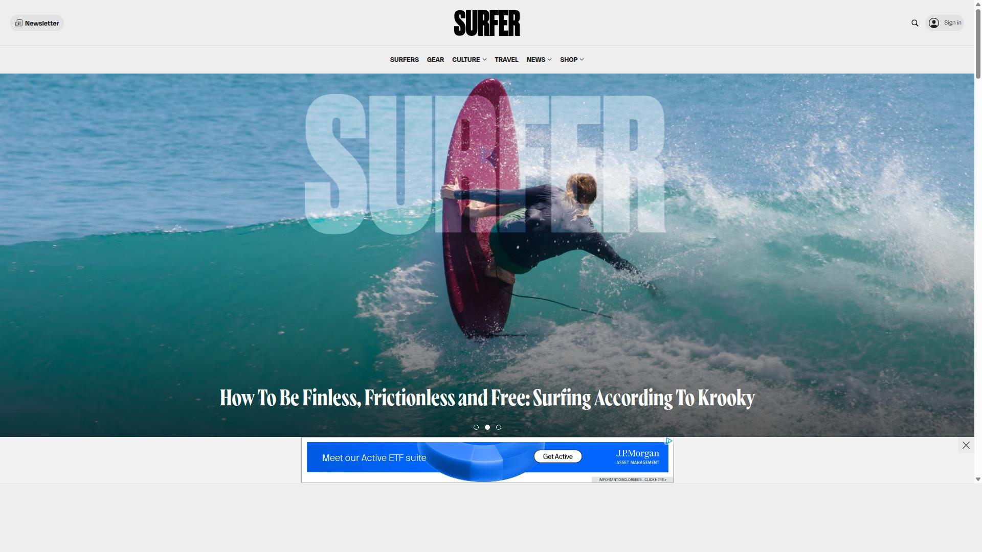 Surfer website